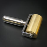 Wuta 65mm stainless steel + brass leathercraft roller
