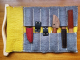Small Viking Styled Wool Felt Tool Roll