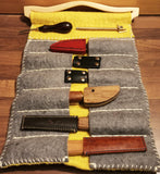 Small Viking Styled Wool Felt Tool Roll