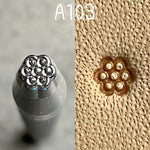 Oka Leather Stamps  - Seeders/Flower Centres