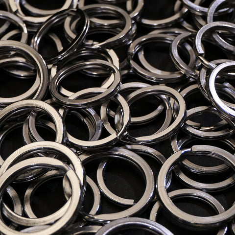 Solid Split Rings Flat split rings – sfleather.co.uk