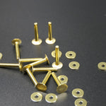 Brass Rivet & Burr Saddlers Rivets - UK Made