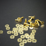 Brass Rivet & Burr Saddlers Rivets - UK Made