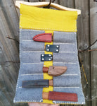 Small Viking Styled Wool Felt Tool Roll