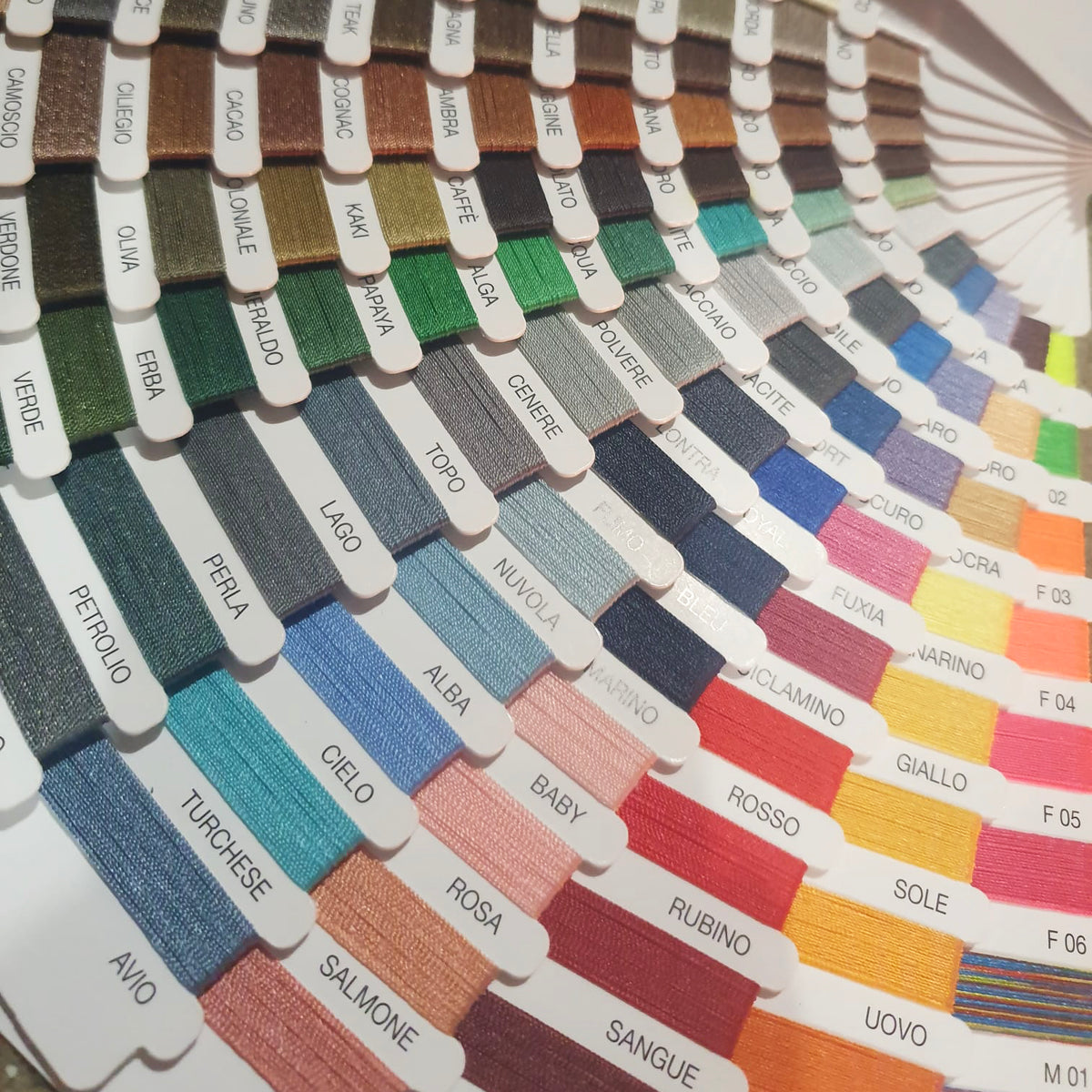 Slam Thread Swatch Card – sfleather.co.uk